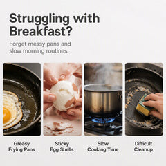First 50 customers enjoy buy 1 get 1 free! ⏱️ Microwave Egg Cooker – Perfect boiled eggs in just 2 minutes