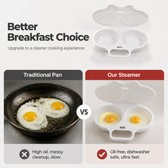 First 50 customers enjoy buy 1 get 1 free! ⏱️ Microwave Egg Cooker – Perfect boiled eggs in just 2 minutes