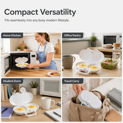 First 50 customers enjoy buy 1 get 1 free! ⏱️ Microwave Egg Cooker – Perfect boiled eggs in just 2 minutes