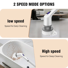 Electric Cleaning Brush – 9-in-1 Cordless Power Scrubber