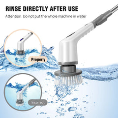 Electric Cleaning Brush – 9-in-1 Cordless Power Scrubber