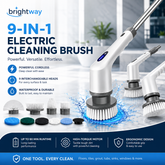 Electric Cleaning Brush – 9-in-1 Cordless Power Scrubber