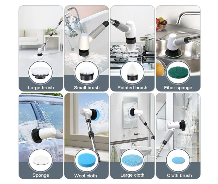 🧹✨ 3 in 1 Electric Spin Scrubber Machine