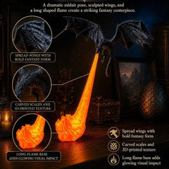 Dragon Breath Flame Night Light Decor 🔥